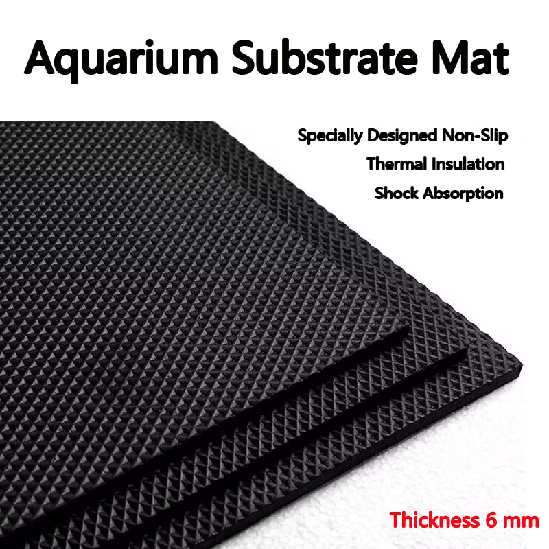 Aquarium Fish House - Tapis d'aquarium épaissi, tapis d'aquarium personnalisé,
