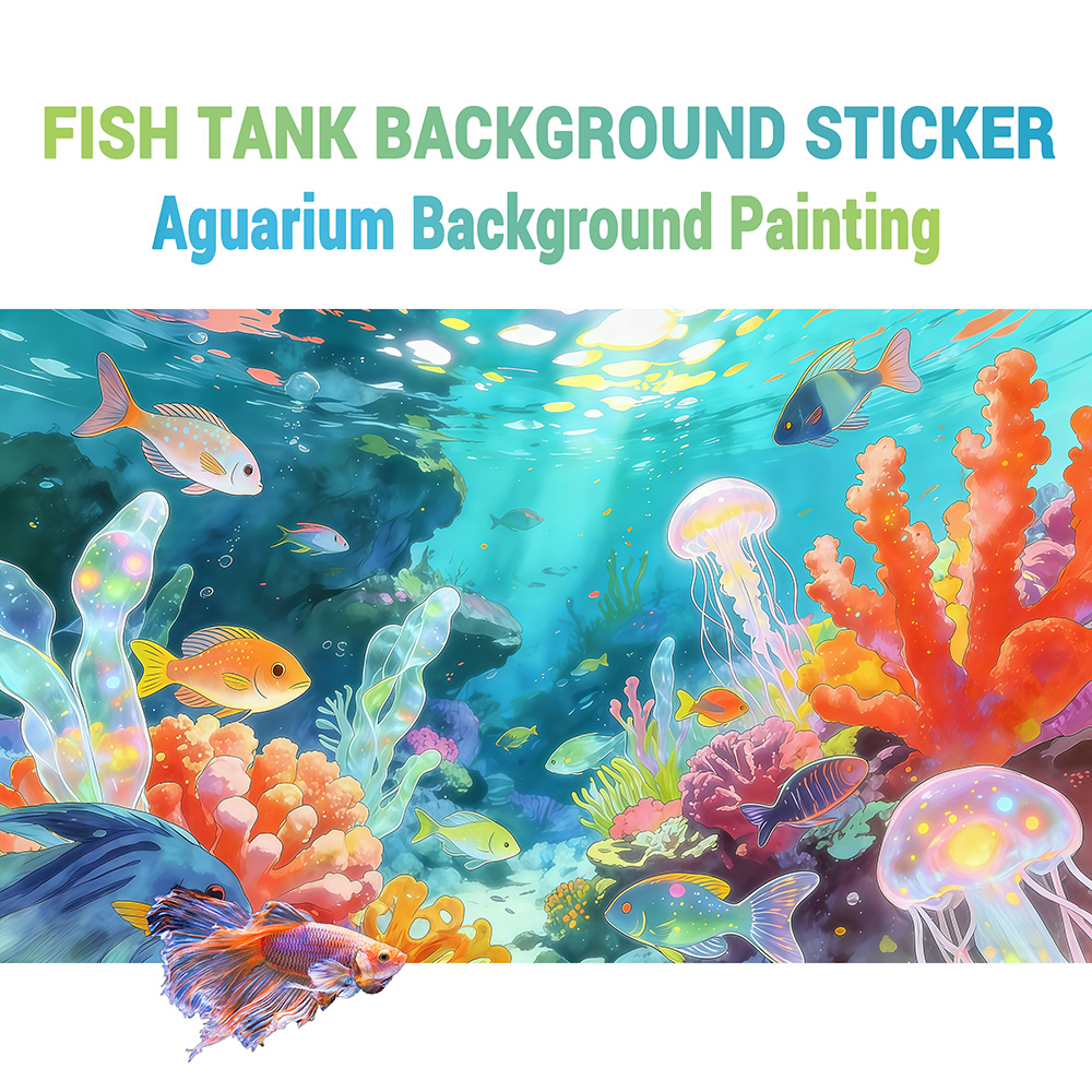 Aquarium Fish World - Fond d'aquarium, décor pour aquarium, monde