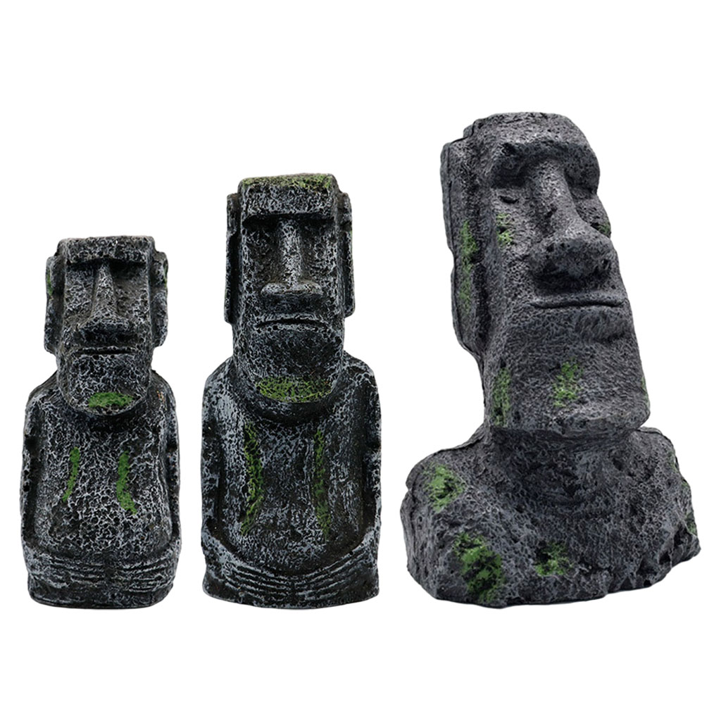 Statues Moai d'aquarium, ornem - Aquarium Fish Names avis et prix