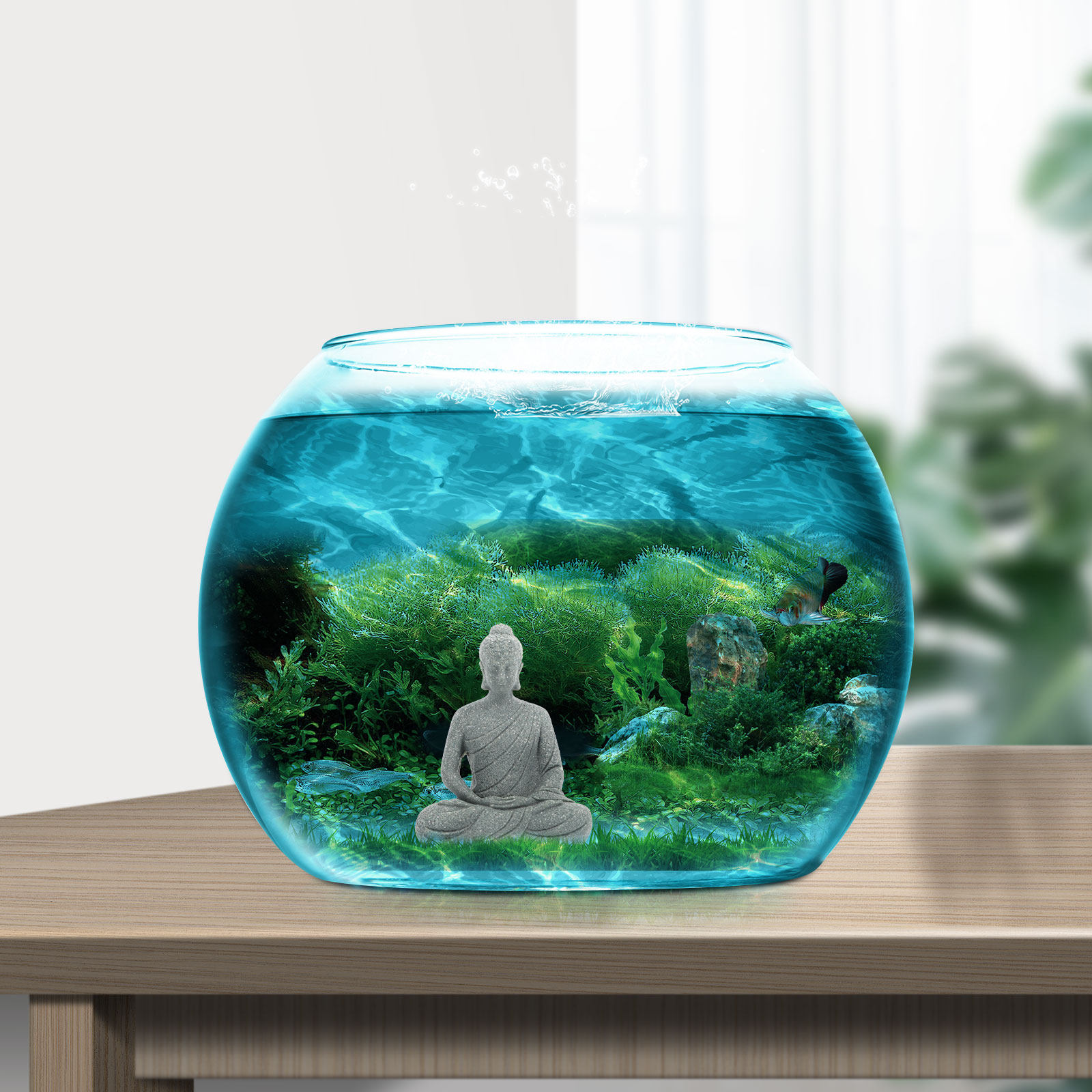 Mini Statue de Bouddha en Rési - Aquarium Mini Fish avis et prix