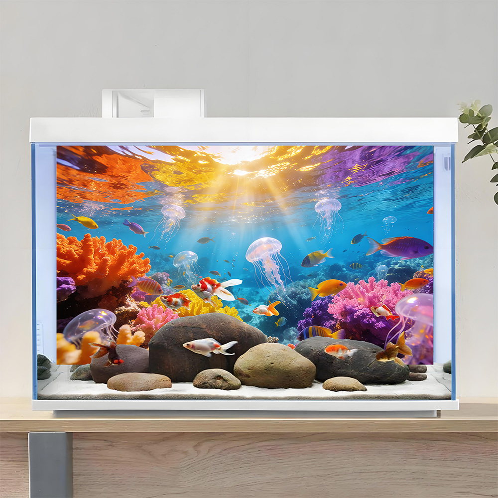 Le monde sous-marin, peinture  - Aquarium Fish World avis et prix