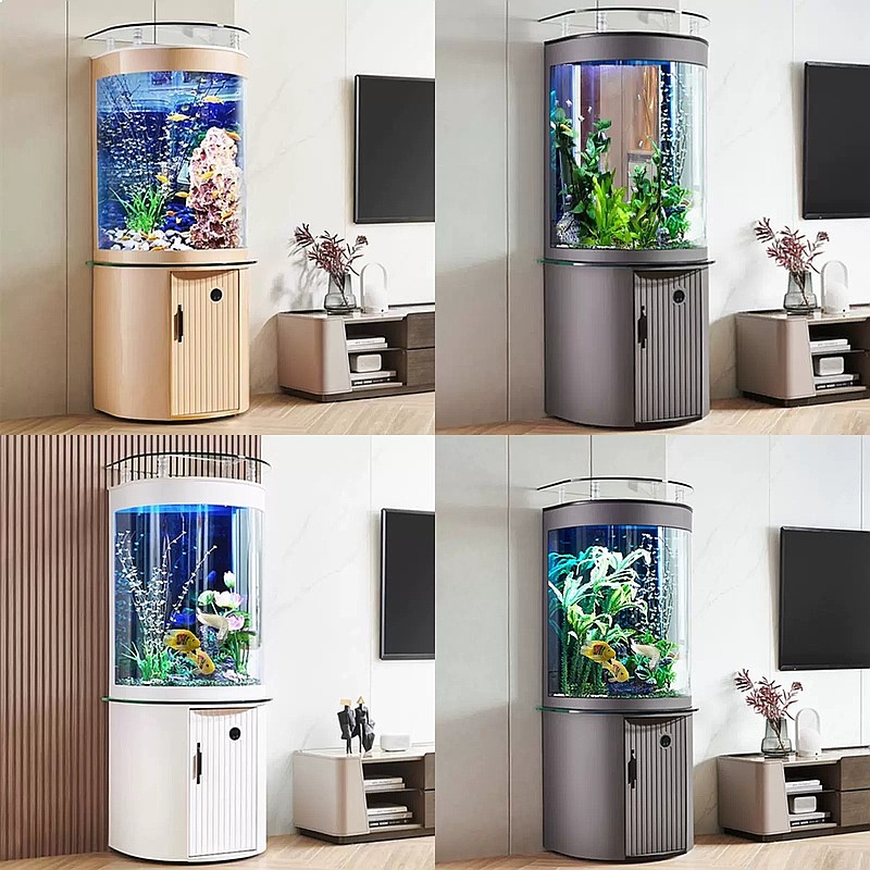 Aquarium de bureau semi-circul - Aquarium Fish Low Maintenance avis et prix