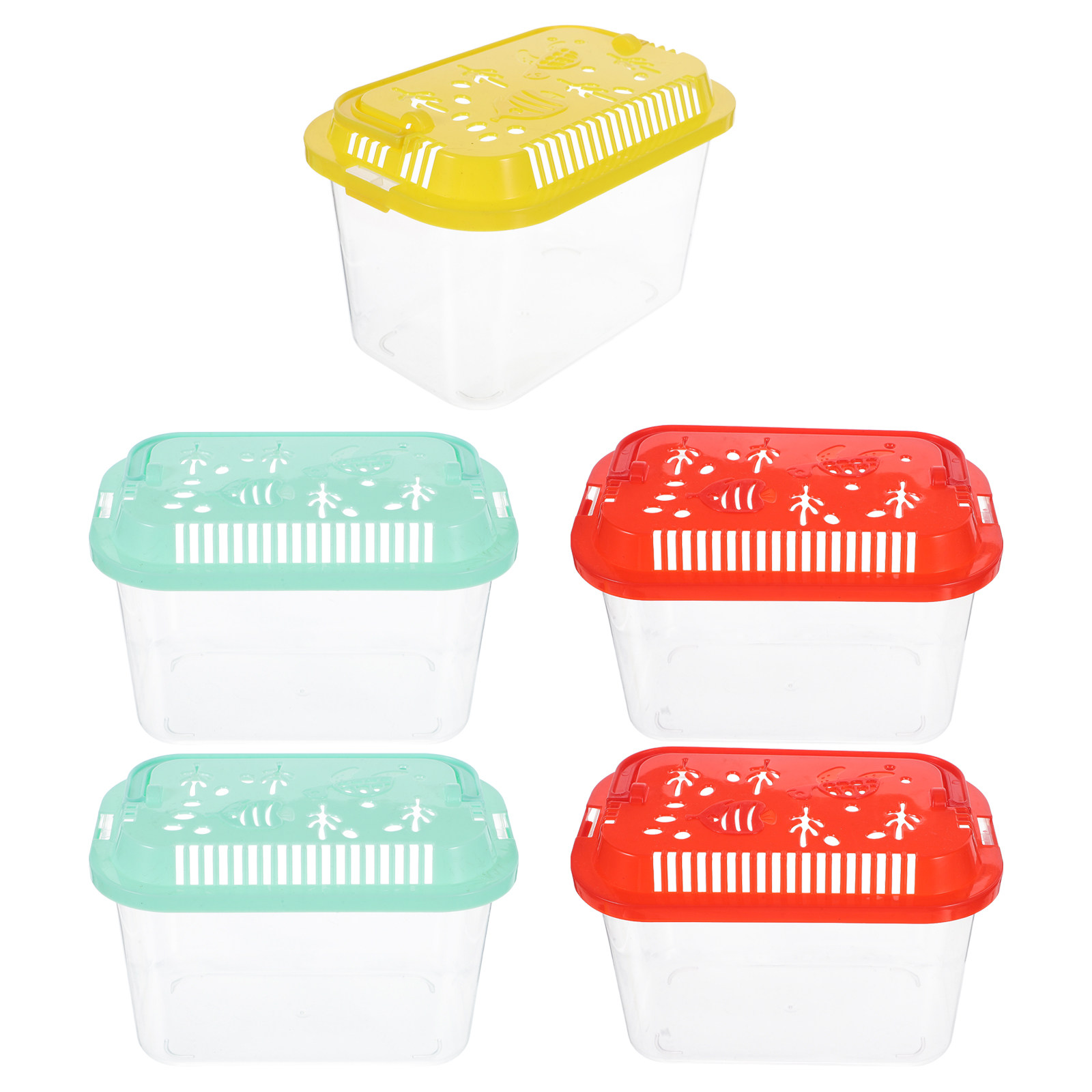 Lot de 5 mini-aquariums portab - Aquarium Mini Fish avis et prix